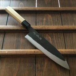 Sakai Kikumori 210mm Wa Gyuto - Shirogami 1 - Kurouchi