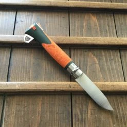 Opinel #12 'Explore' Survival Folding Knife - Orange