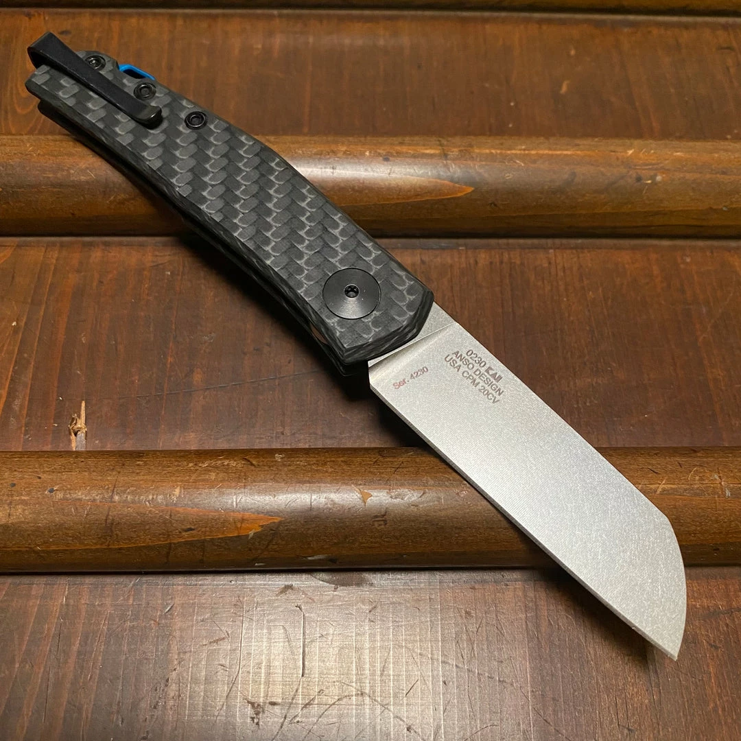 Zero Tolerance Knives Zero Tolerance 0230 Anso Carbon Fiber - Sheepsfoot Slipjoint