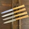 Opinel Set Of 4 Table Knives - Olivewood