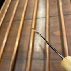 Hitohira Togashi 240mm Gyuto Stainless Clad Aogami 1 Ebony Blonde Horn