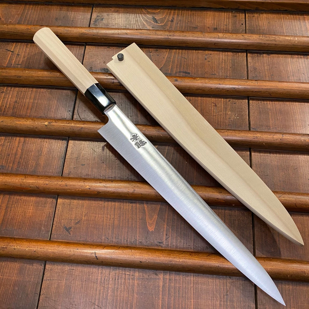 Ashi Hamono 270mm Wa-Sujihiki Shirogami #2 W Saya