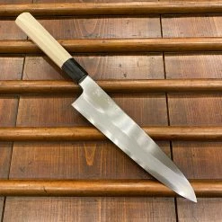Hitohira Kikuchiyo Ren 210mm Gyuto Shirogami 2