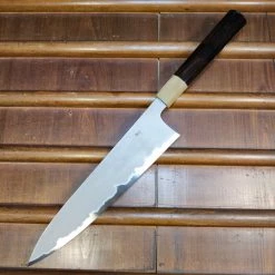 Hitohira Tanaka Yohei 240mm Gyuto Aogami 1 Kasumi Ebony Handle
