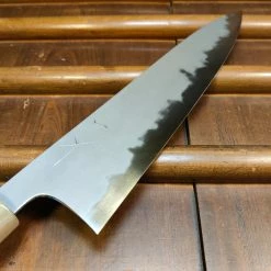 Hitohira Tanaka Yohei 240mm Gyuto Aogami 1 Kasumi Ebony Handle