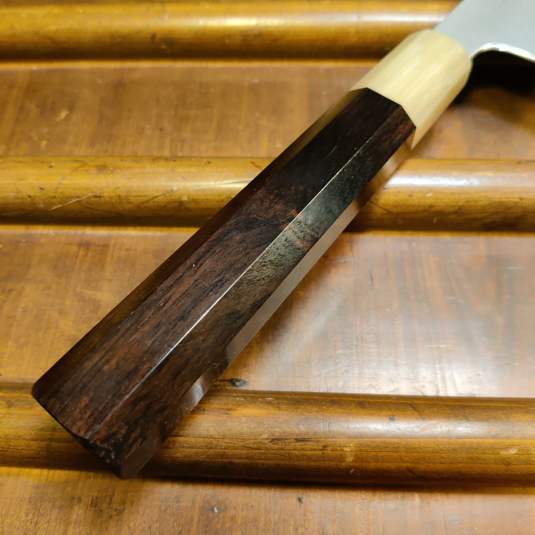 Hitohira Tanaka Yohei 240mm Gyuto Aogami 1 Kasumi Ebony Handle