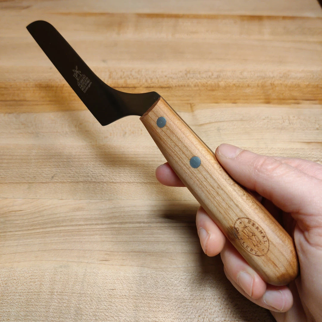 Robert Herder - Windmühlenmesser Windmühlenmesser 4" 'Meisterstück' Cheese Knife Stainless Cherry