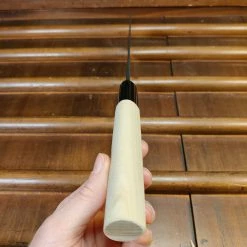 Nakajo Kaji-bei 165mm Nakiri Iron Clad Shirogami 2 Kurouchi