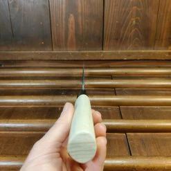 Nakajo Kaji-bei 165mm Nakiri Iron Clad Shirogami 2 Kurouchi