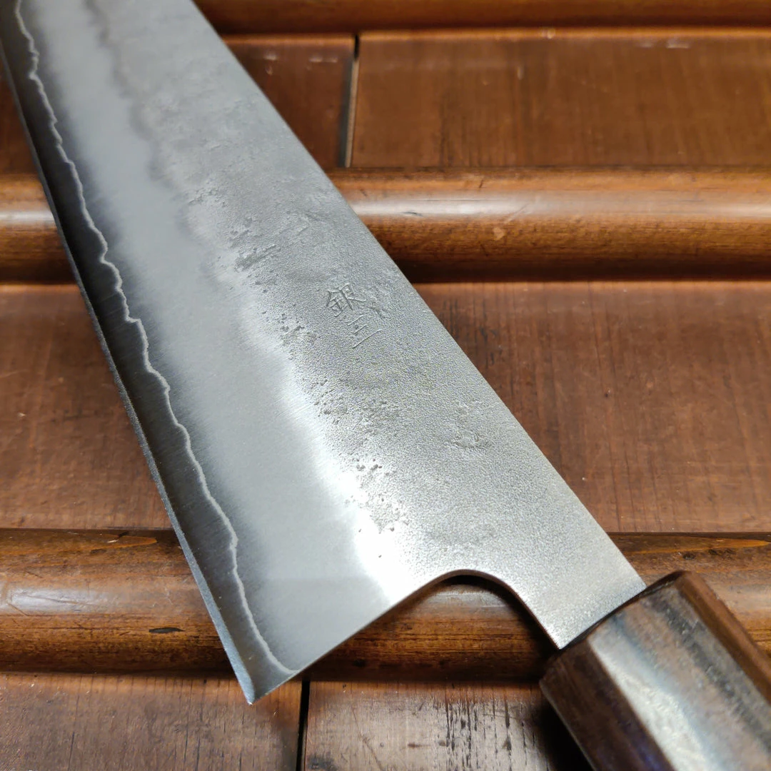 Hitohira Futana S3 240mm Gyuto Ginsanko Nashiji Cherry Wood