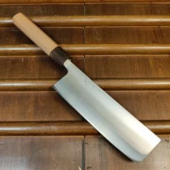 Hitohira Futana SB 165mm Nakiri Aogami Super Migaki Cherry Wood