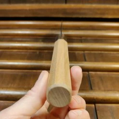 Hitohira Futana SB 170mm Santoku Aogami Super Migaki Cherry Wood