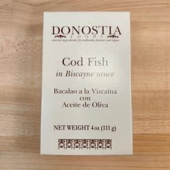 Donostia Foods Cod Fish In Biscayne Sauce (Bacalao A La Vizcaína) - 4oz Pantry