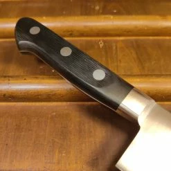 Ashi Hamono 180mm Santoku Swedish Stainless Western Handle W Saya
