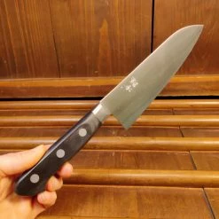 Ashi Hamono 180mm Santoku Swedish Stainless Western Handle W Saya