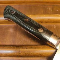 Hitohira FJ SG2 180mm Bunka Damascus White Linen Micarta Handle