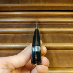 Hitohira FJ SG2 150mm Kiritsuke Petty Damascus White Linen Micarta Handle