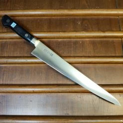 Hitohira Morihei Hisamoto Hagane 240mm Sujihiki SK Pakka Handle