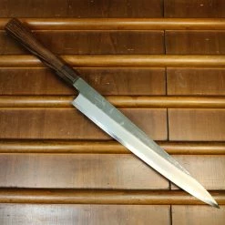 Hitohira Togashi 270mm Sujihiki Shirogami 2 Kurouchi Tagayasan Handle