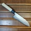 Hitohira GR 165mm Santoku Iron Clad Aogami 2 Damascus Ho Wood