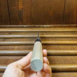 Hitohira GR 165mm Nakiri Iron Clad Aogami 2 Damascus Ho Wood