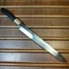 Hitohira Togashi 330mm Yanagi Shirogami 1 Mizu Honyaki Taihei Ebony W/ Saya