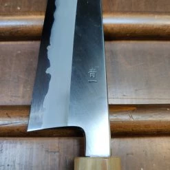 Hitohira Tanaka Kyuzo 210mm Gyuto Stainless Clad Aogami 1 Ziricote Handle