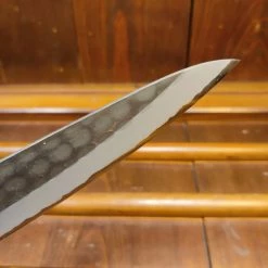 Hitohira Ajikataya Hinode 270mm Sujihiki Iron Clad Shirogami 2 Tsuchime Ho Wood