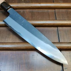 Hitohira Togashi 210mm Gyuto Aogami 2 Kurouchi Cherry Handle (Ebony End)