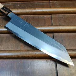 Hitohira Togashi 210mm Kiritsuke Gyuto Aogami 2 Kurouchi Cherry Handle (Ebony End)
