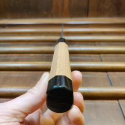 Hitohira Togashi 210mm Kiritsuke Gyuto Aogami 2 Kurouchi Cherry Handle (Ebony End)