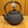 Miya Cast Iron Teapot - Black Hobnail 44oz