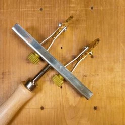 Food Valley S.R.L Kitchen Tools Adjustable Pasta Cutting Wheel With Double Brass Single-toothed Blades