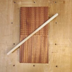 44HandMadeTurkey/Duxud Business Large Hand-carved Cavarola/Gnocchi Pasta Making Board With Dowel