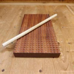 44HandMadeTurkey/Duxud Business Large Hand-carved Cavarola/Gnocchi Pasta Making Board With Dowel