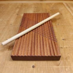 44HandMadeTurkey/Duxud Business Large Hand-carved Cavarola/Gnocchi Pasta Making Board With Dowel