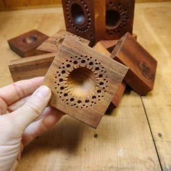 44HandMadeTurkey/Duxud Business Chef's Choice Hand-carved 7x7cm Ravioli Board