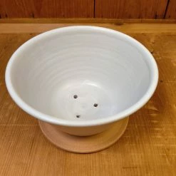 Millet & Hammer White Ceramic Coffee Brewer Table | Steak