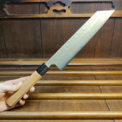 Hitohira Futana S3 210mm Kiritsuke Gyuto Ginsanko Nashiji Cherry Wood