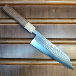 Hitohira TD 170mm Bunka SLD Tsuchime Walnut Handle