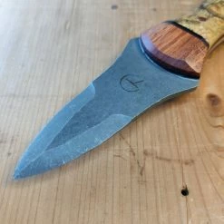 Alma Knife Co. Carolina Shucker - Buckeye Burl | Madrone | Ebony Liners