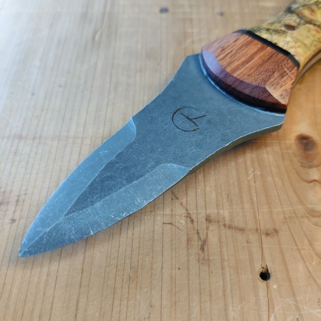 Alma Knife Co. Carolina Shucker - Buckeye Burl | Madrone | Ebony Liners