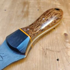 Alma Knife Co. Carolina Shucker - Red Palm | Gabon Ebony | Black/Orange G10 Liners