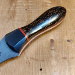 Alma Knife Co. Carolina Shucker - Black Palm | Gabon Ebony | Red G10 Liners