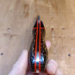 Alma Knife Co. Carolina Shucker - Black Palm | Gabon Ebony | Red G10 Liners