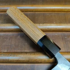 H&K Kumokage 150mm Honesuki Aogami 2 Kurouchi Carbon Damascus Teak Horn Hatsukokoro