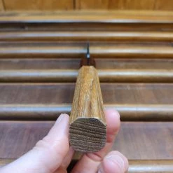 H&K Kumokage 150mm Honesuki Aogami 2 Kurouchi Carbon Damascus Teak Horn Hatsukokoro