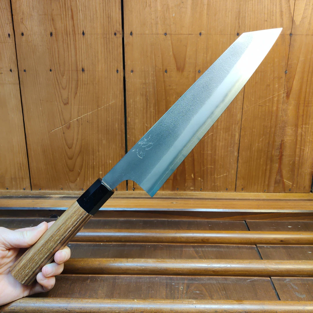 H&K Yoshikane 240mm Kiritsuke Gyuto SKD Nashiji Teak Handle