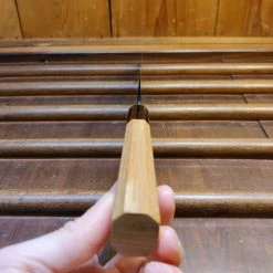 H&K Kumokage 250mm Kiritsuke Sujihiki Aogami 2 Kurouchi Carbon Damascus Teak Horn Hatsukokoro