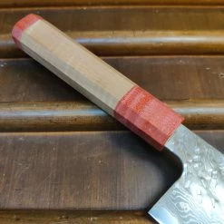 H&K Nigara Hamono 180mm Nakiri VG10 Suminagashi Tsuchime Maple